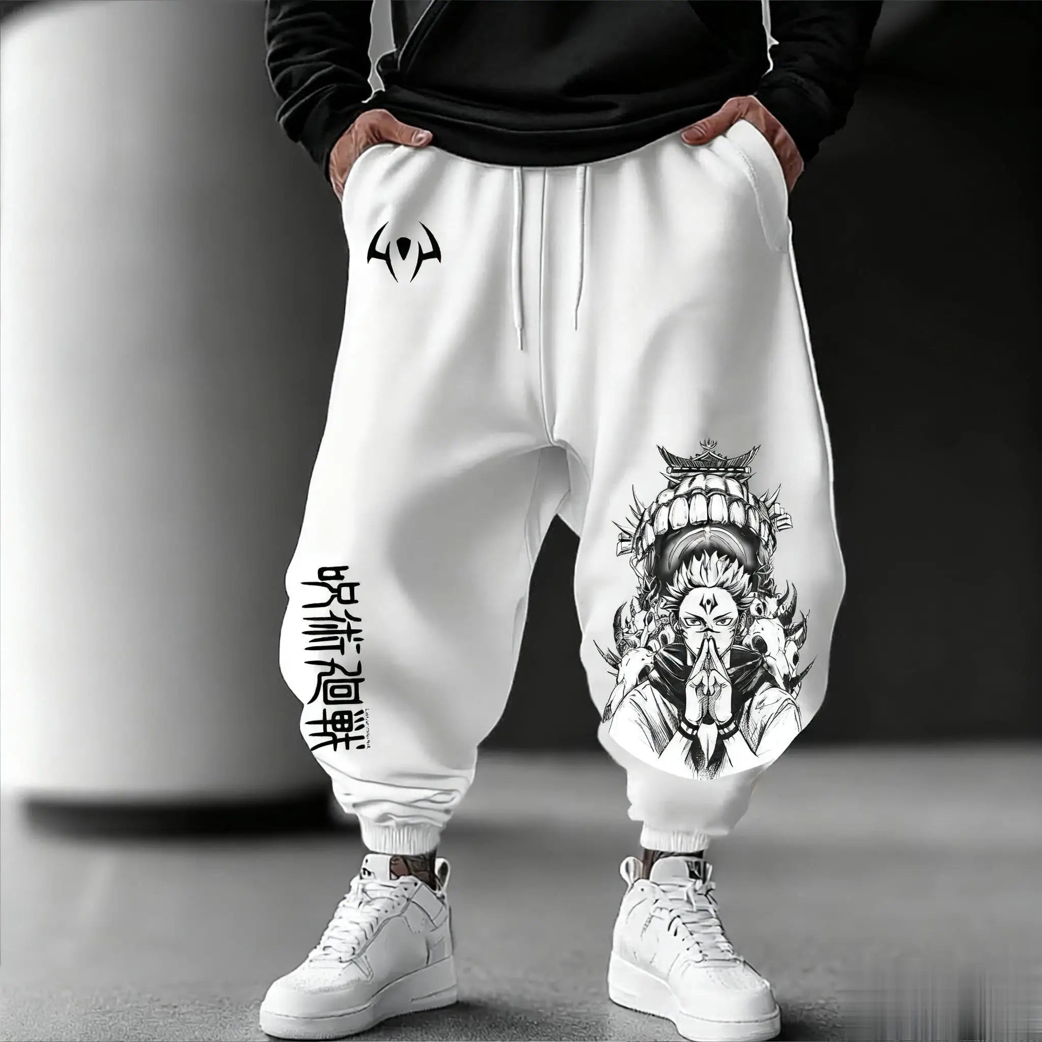Jujutsu Kaisen Jogging Pants | Loose Graphic Sweatpants Joggers & Pants - The Eezee Shop