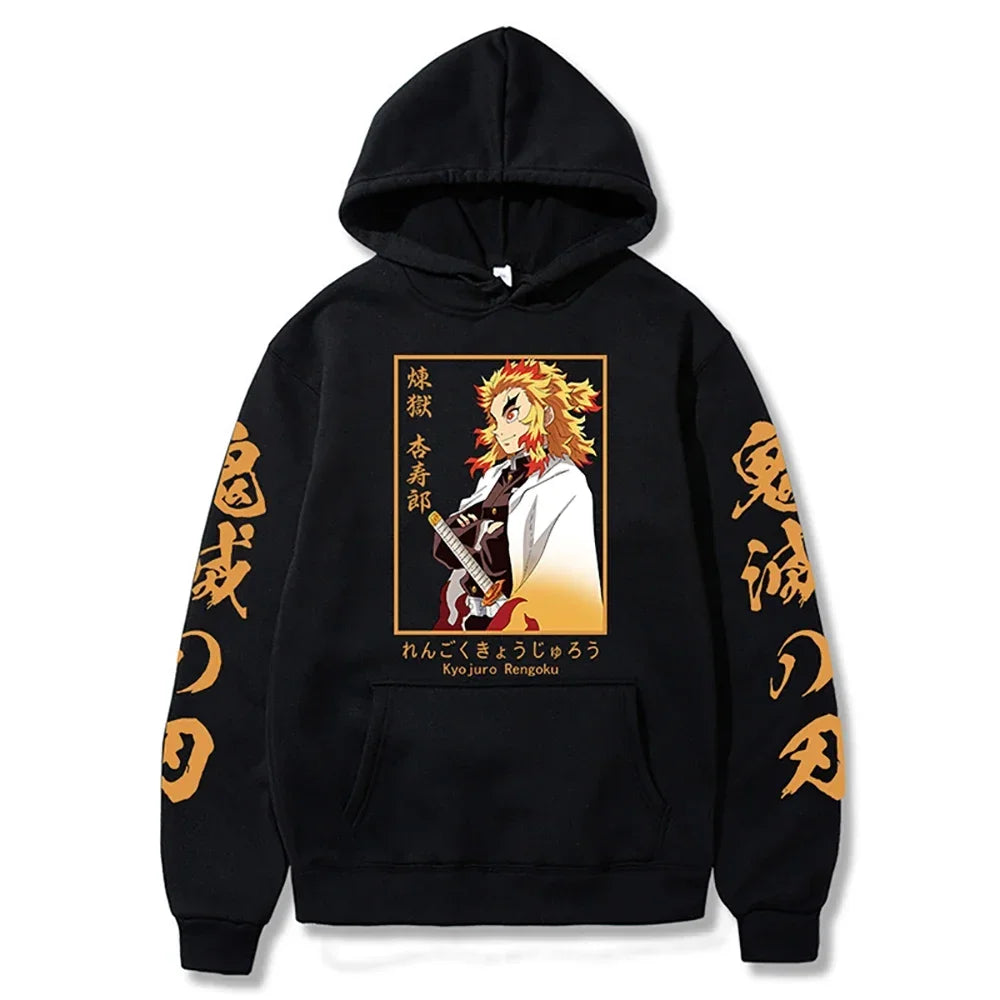 Demon Slayer Graphic Hoodie | Unisex Sports Sweatshirt Hoodies & Sweatshirts - The Eezee Shop