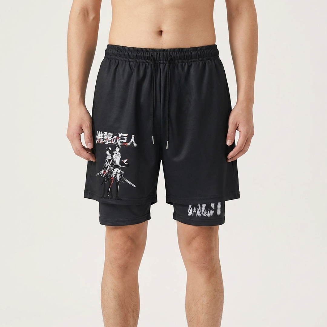 Attack on Titan Anime Merchandise – Premium Fan Collectible performance shorts - The Eezee Shop