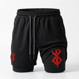 Berserk Men's Sports Shorts 2 in 1, Quick Dry Running Shorts. performance shorts - The Eezee Shop