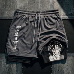 Eren Yeager Performance Gym Shorts Attack on Titan