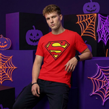 Superman Hero T-Shirt Vintage Short Sleeve Tee