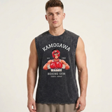 Hajime No Ippo Graphic Tank Top Anime Boxing Cotton Vest for Men Anime Tshirts - The Eezee Shop