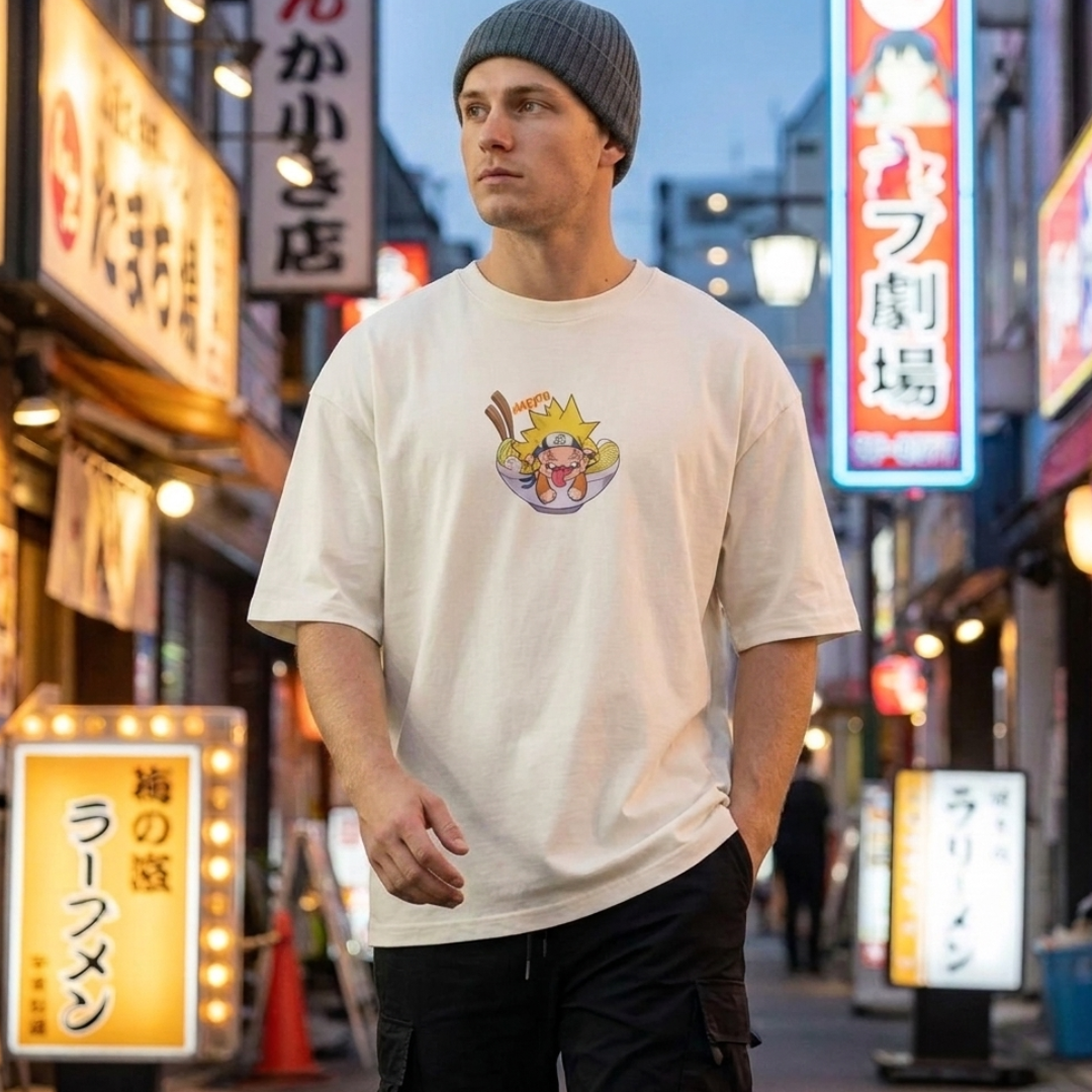 Naruto Uzumaki Ichiraku Ramen Anime Streetwear Anime Tshirts - The Eezee Shop