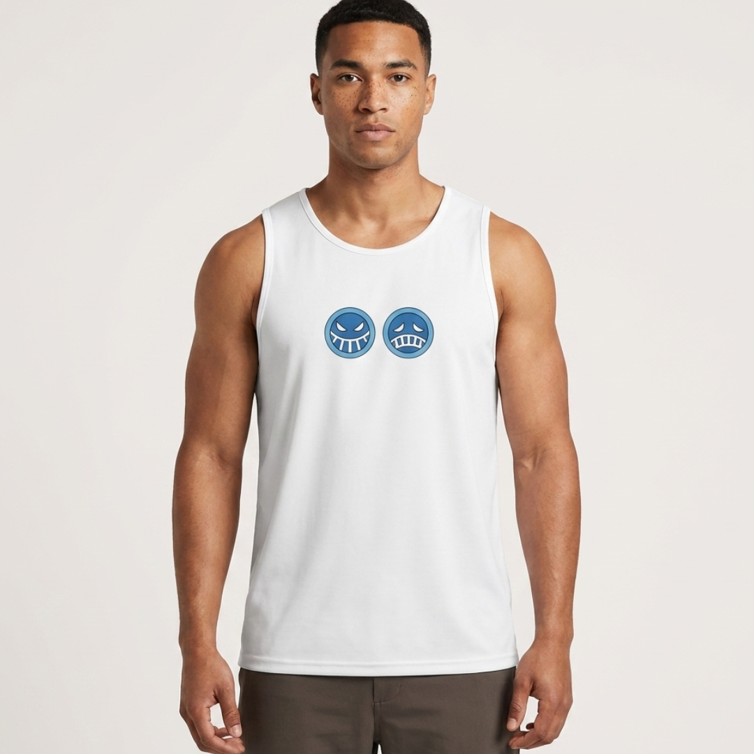 Monkey D. Luffy One Piece Cotton Tank Top Anime Tshirts - The Eezee Shop