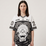 Sukuna Jujutsu Kaisen Monochrome Manga Panel Jersey Anime Tshirts - The Eezee Shop