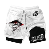Naruto Japanese Animation Peripheral Printing Double Shorts Performance shorts - The Eezee Shop
