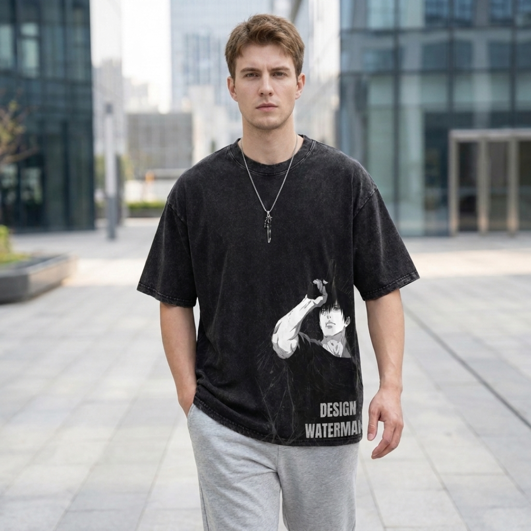 Gojo Satoru Jujutsu Kaisen Harajuku Cotton Anime Graphic Tee Anime Tshirts - The Eezee Shop