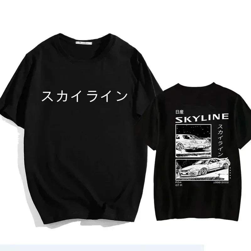AE86 Drift Japan Anime T-Shirt JDM Street Style Tee Anime Tshirts - The Eezee Shop