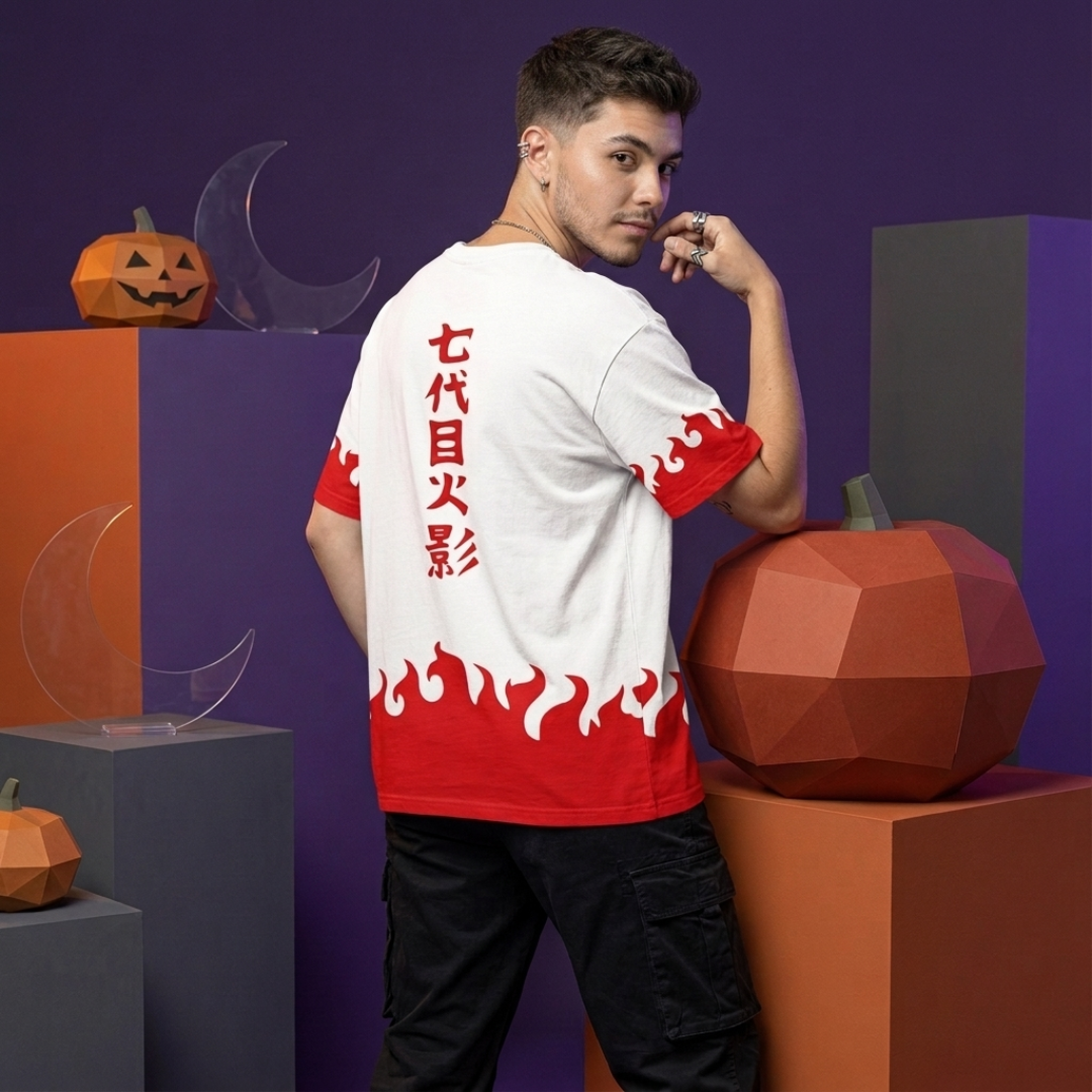 Naruto Hokage Men's T-Shirt Short Sleeve Anime Tee Anime Tshirts - The Eezee Shop