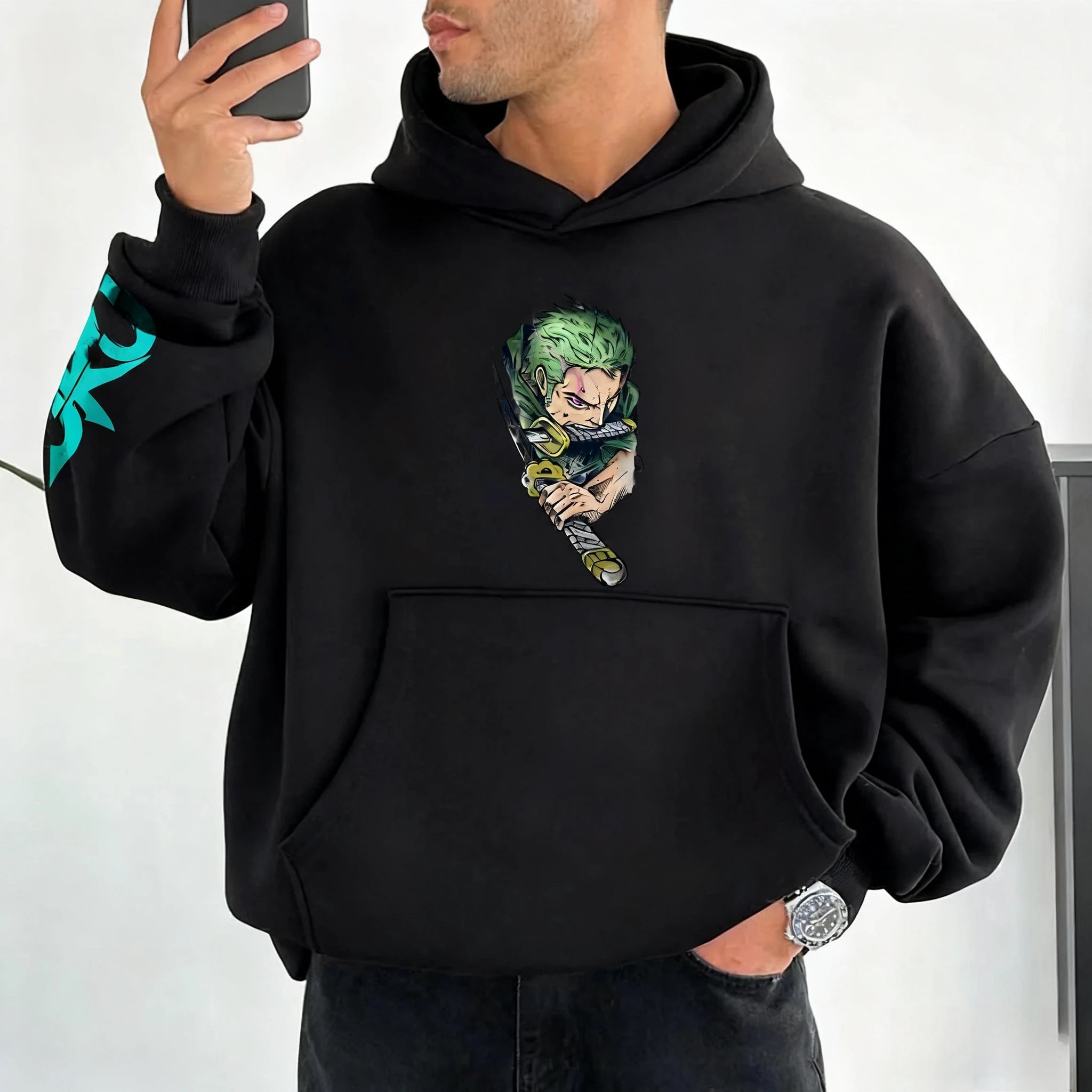 One Piece Roronoa Zoro Autumn Winter Hoodie Hoodies Series - The Eezee Shop