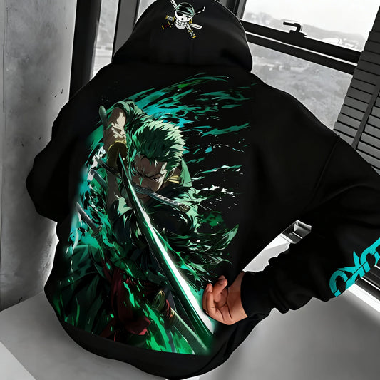 One Piece Roronoa Zoro Autumn Winter Hoodie Hoodies Series - The Eezee Shop