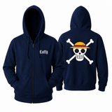 Monkey D. Luffy One Piece Zip-Up Hoodie Anime Streetwear Jacket Hoodies Series - The Eezee Shop