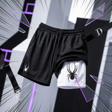 Spider Print Men's 2-in-1 Gym Shorts – Quick-Dry Liner Performance shorts - The Eezee Shop