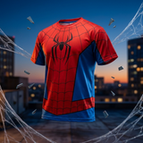 Spider Web Suit Print T-Shirt Men's Breathable Quick-Dry Sports Tee Anime Tshirts - The Eezee Shop