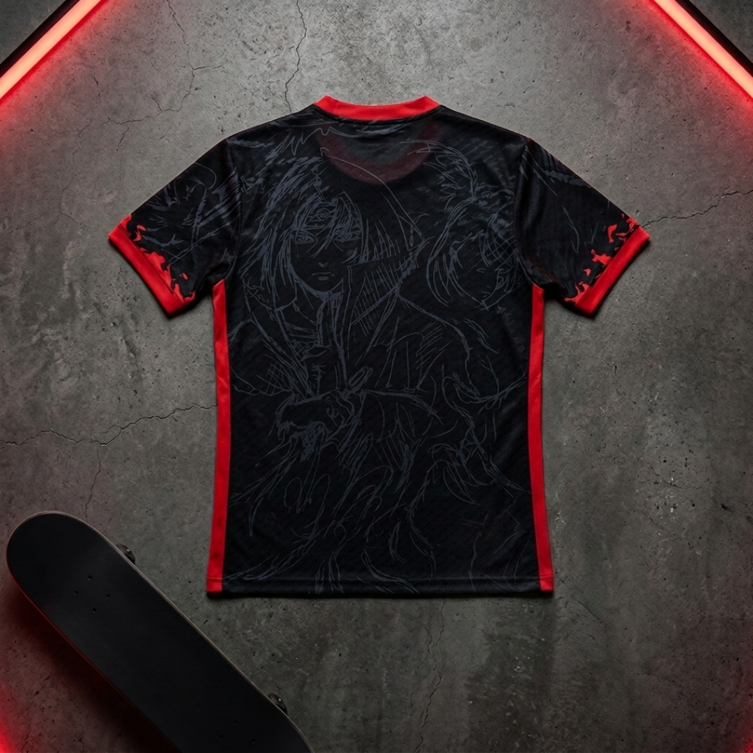 Naruto Itachi's Death Jersey Anime Print Sportswear Anime Tshirts - The Eezee Shop
