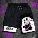 One Piece Roronoa Zoro Performance Gym Shorts Performance shorts - The Eezee Shop